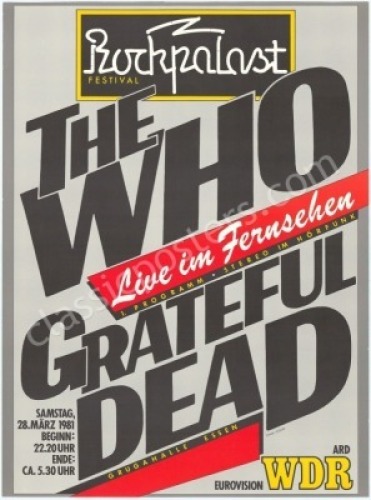 Wonderful Grateful Dead and The Who Germany Poster