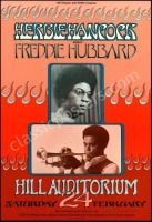 Signed Herbie Hancock Hill Auditorium Poster