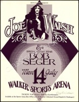 Scarce Signed Joe Walsh Poster