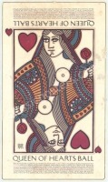 Rare 1977 Queen of Hearts Ball Poster