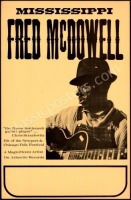 Scarce Mississippi Fred McDowell Tour Blank Poster