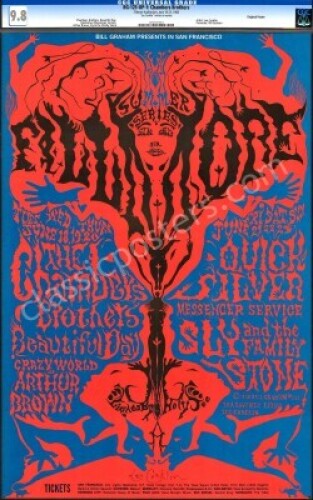 Beautiful Signed BG-125 Fillmore Poster