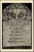 Rare Frank Kozik Voodoo Club Poster