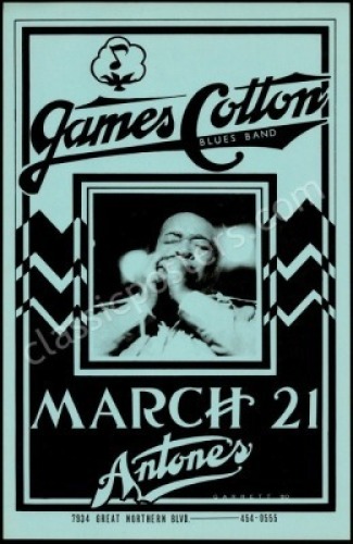 James Cotton Antone’s Poster