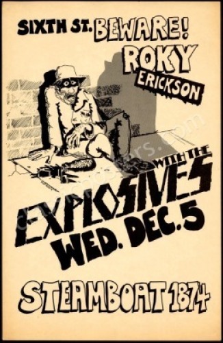 1979 Roky Erickson Steamboat Poster