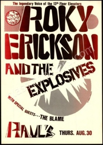 Roky Erickson and the Explosives Poster