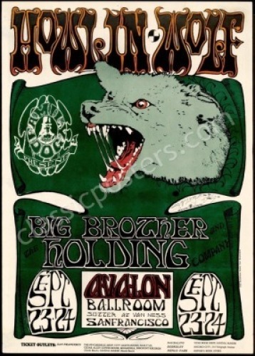 Signed FD-27 Howlin’ Wolf Poster