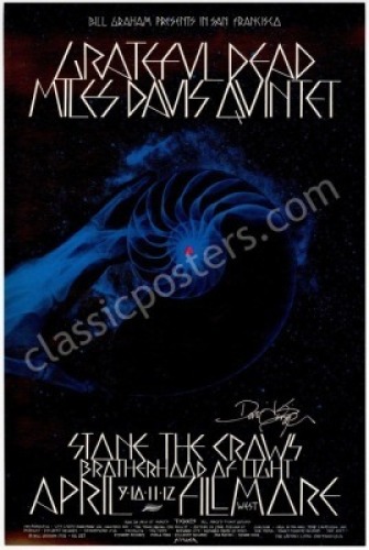 Signed Original BG-227 Grateful Dead Poster