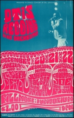 Original BG-43 Grateful Dead Otis Redding Poster