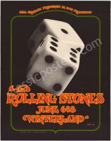 Attractive Signed Original BG-289 Rolling Stones Poster