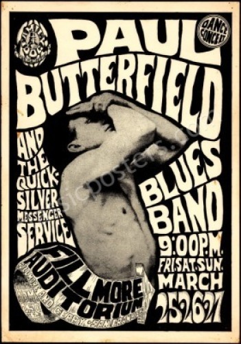 Rare Original FD-3 Paul Butterfield Poster