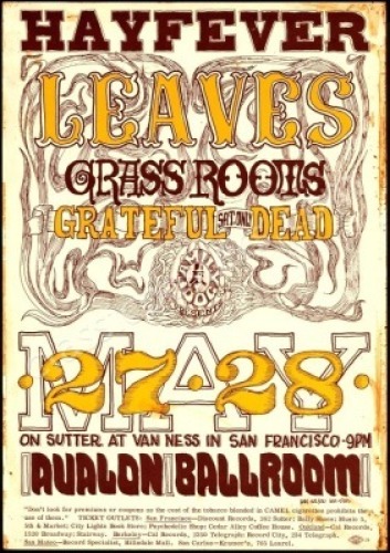 Original FD-10 Grateful Dead Poster