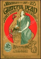 Gorgeous Original FD-45 Grateful Dead Poster