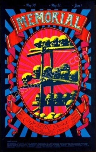 Very Nice AOR 2.160 Grateful Dead Memorial Poster