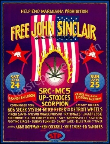 Desirable Grande Ballroom Free John Sinclair Poster