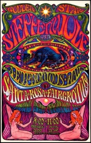 Vibrant Steppenwolf Santa Rosa Poster