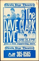 Rare 1967 Dave Clark Five Circle Star Poster