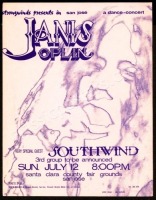 Beautiful Janis Joplin Santa Clara Handbill