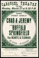 Rare Buffalo Springfield 1966 Carousel Theater Handbill