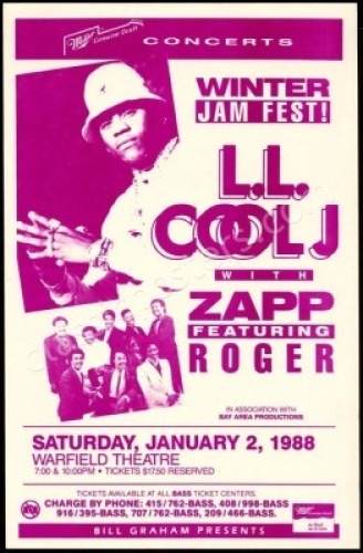 1988 L.L. Cool J Warfield Poster