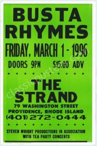 Busta Rhymes Providence Cardboard Poster