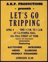 Ultra-Rare AOR 2.142 Let’s Go Trippin Handbill