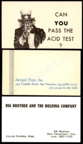 Three Acid Test-Related Business Cards