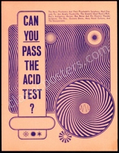 Superb AOR 2.7 Acid Test Handbill