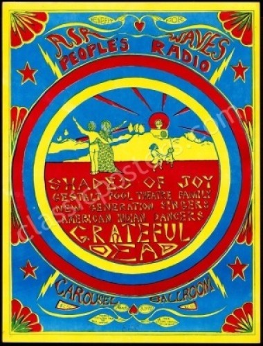 Rare AOR 2.171 Grateful Dead Carousel Ballroom Poster