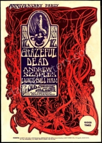 Popular AOR 2.185 Grateful Dead Poster