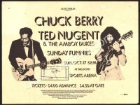 Scarce 1971 Chuck Berry Atlanta Handbill