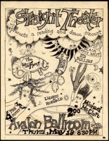 Rare AOR 2.15 Grateful Dead Straight Theater Handbill