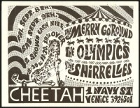 Scarce 1967 Shirrelles Cheetah Handbill