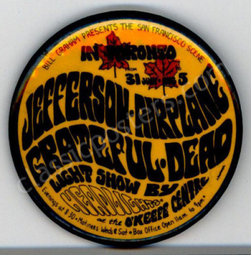 Rare BG-74 Grateful Dead Button