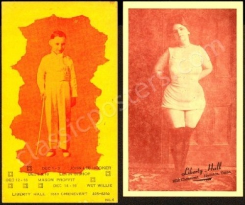 A Pair of Rare Liberty Hall Houston Cards