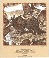 Signed 1984 Texas Poster Art Show Poster