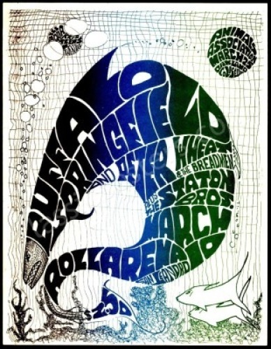 AOR 2.292 Buffalo Springfield Rollarena Handbill