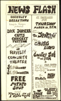 Interesting 1967 Berkeley Community Theater Handbill