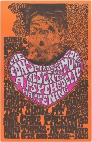 Rare Signed Love Conspiracy Commune Poster