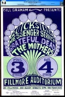 Splendid Signed Original BG-9 Grateful Dead Poster