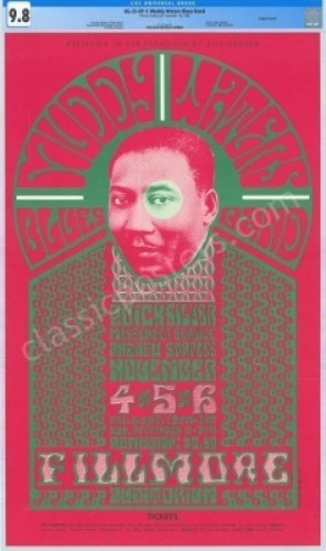 Pleasing Certified Original BG-35 Muddy Waters Poster