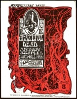 Attractive AOR 2.185 Grateful Dead Handbill