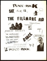 Nice Peace Rock I Fillmore Handbill