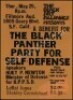 Rare 1967 Black Panther Fillmore Auditorium Poster