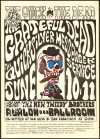 Cool Hand-Colored Original FD-12 Grateful Dead Poster