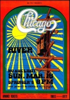 Colorful 1970 Chicago Portland Poster