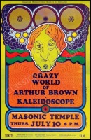 Scarce Crazy World of Arthur Brown Portland Poster