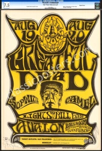 Dual-Signed Original FD-22 Grateful Dead Poster