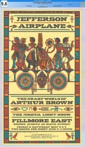 Near Mint Certified AOR 2.92 The Fillmore East Poster