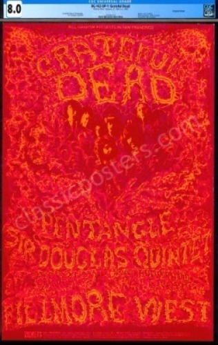 Certified Original BG-162 Grateful Dead Poster